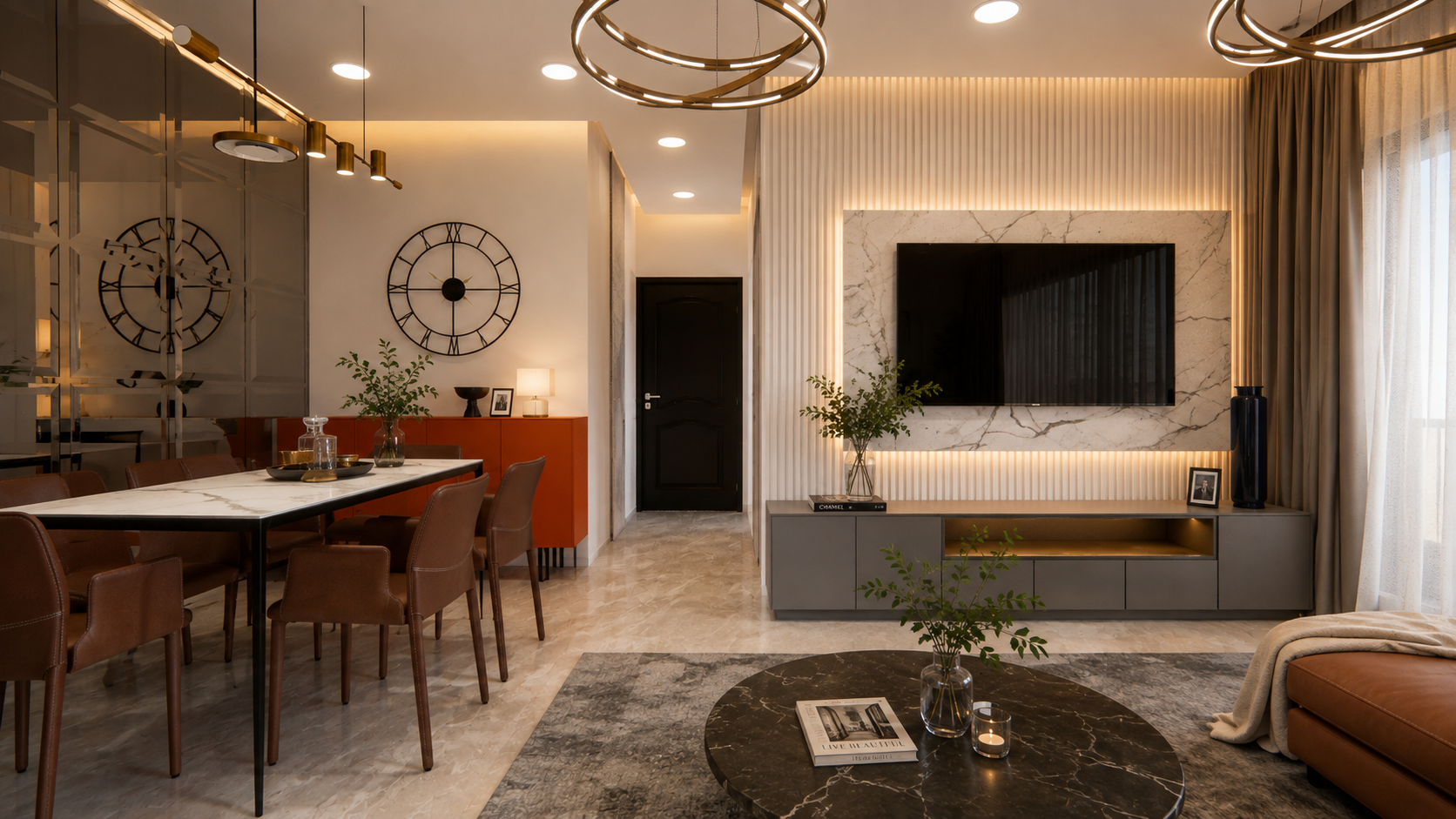 Mr. Firoz Shaikh interior design — Showcase view by AMZ Interiors Pune